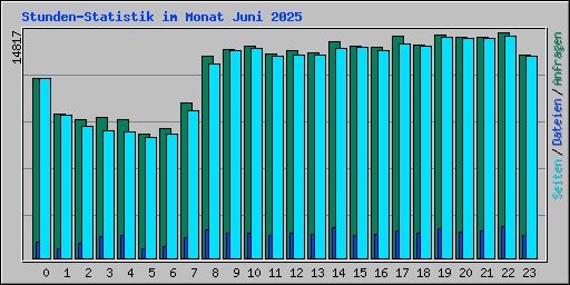 Stunden-Statistik im Monat Juni 2025
