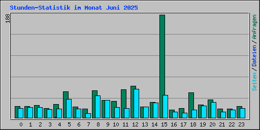 Stunden-Statistik im Monat Juni 2025