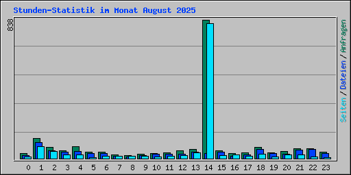 Stunden-Statistik im Monat August 2025