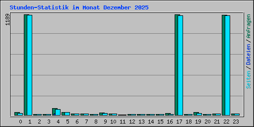 Stunden-Statistik im Monat Dezember 2025