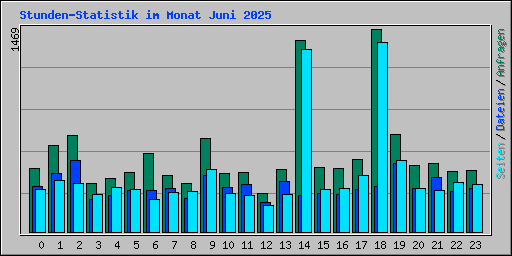 Stunden-Statistik im Monat Juni 2025