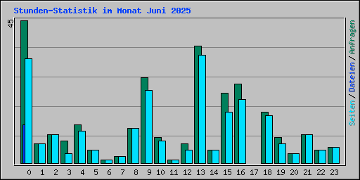 Stunden-Statistik im Monat Juni 2025