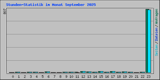 Stunden-Statistik im Monat September 2025