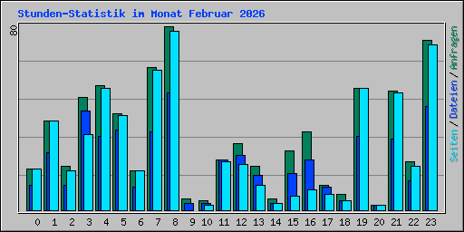 Stunden-Statistik im Monat Februar 2026