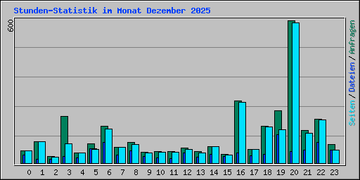 Stunden-Statistik im Monat Dezember 2025