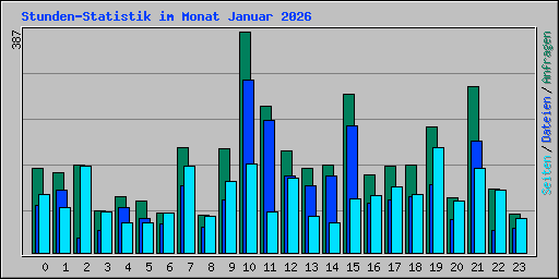 Stunden-Statistik im Monat Januar 2026