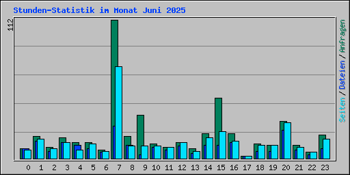 Stunden-Statistik im Monat Juni 2025